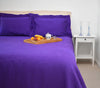 Egyptian cotton purple bedspread / coverlet