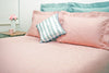 Victorian Bois de Rose Pink Bedspread / Coverlet / Blanket